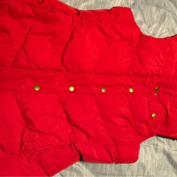 Banana Republic red outdoor vest. Size m - Picture 2 of 6